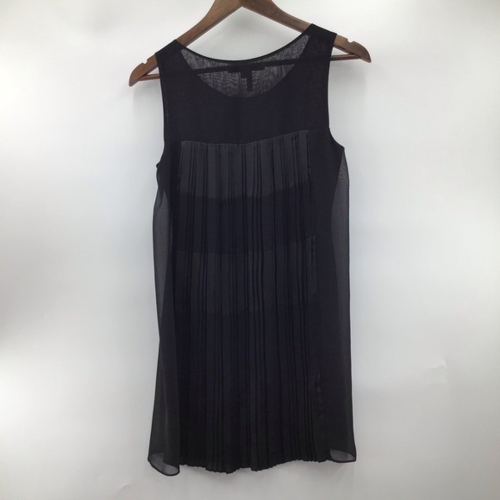 Max & Cleo Layla Black Pleated Mini Dress